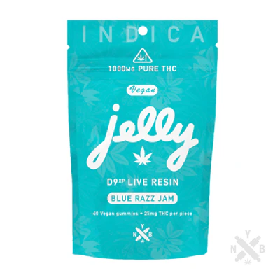 Not Your Bakery (NYB) Jelly D9XP Live Resin Blue Razz Jam Gummies 1000mg