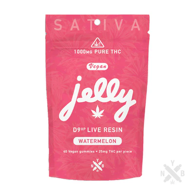 Not Your Bakery (NYB) Jelly D9XP Live Resin Watermelon Gummies 1000mg