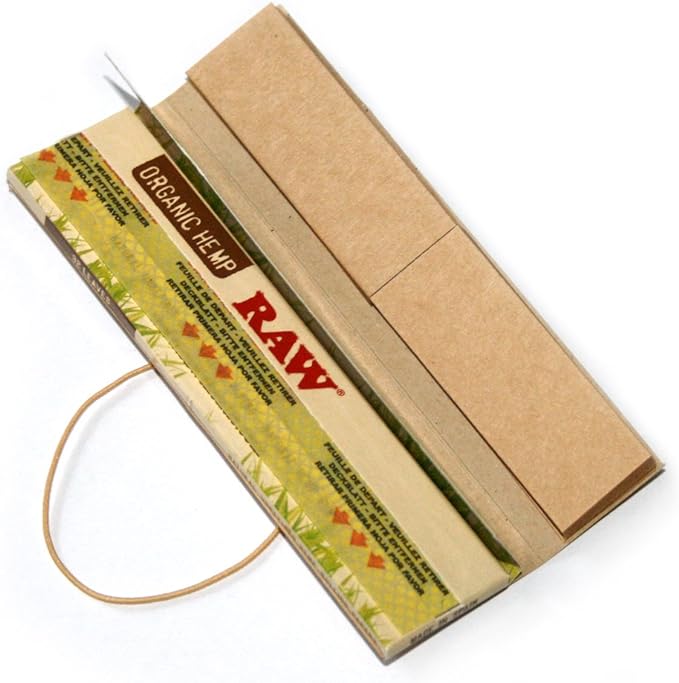 RAW CONNOISSEUR KING SIZE SLIM ORGANIC HEMP ROLLING PAPERS 24CT/BOX - Image 2